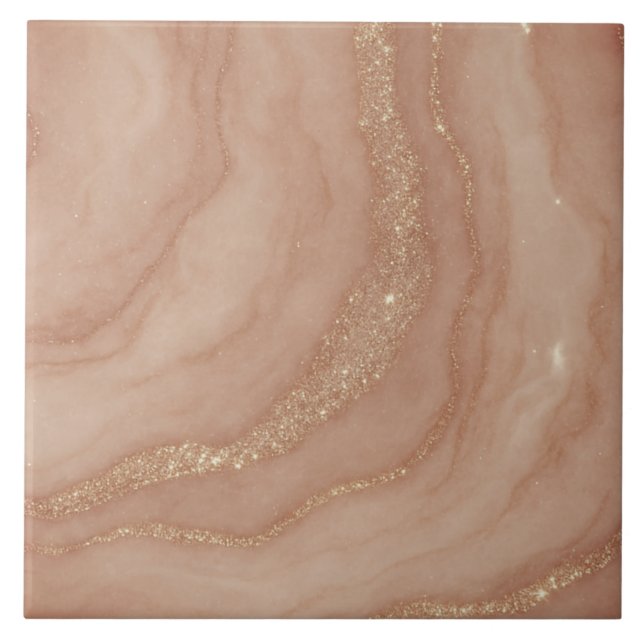 Modern Elegant glittery  marble  effect  Tile (Front)