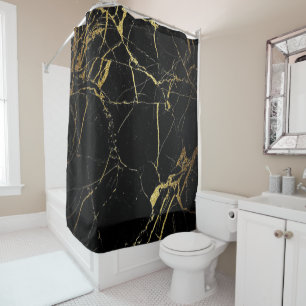 Modern Elegant Gold & Black Marble Design   