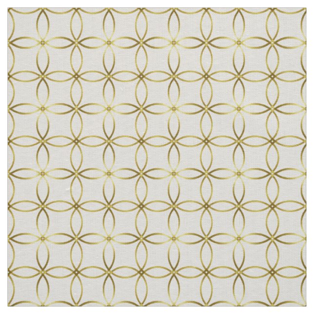 Modern Elegant Gold Foil Fabric (Swatch)