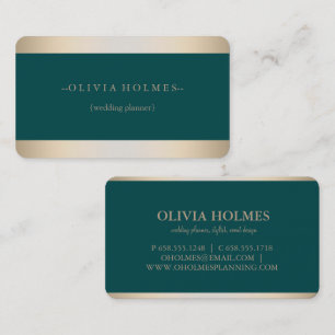 Modern Elegant Gold Foil Metal Professional Business Card