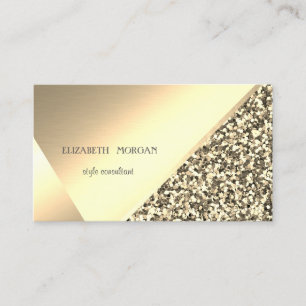 Modern Elegant Gold  Glitter, Geometric,Abstract Business Card