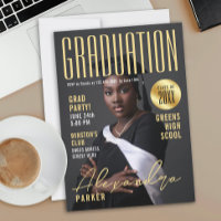 Modern Elegant Gold Graduation Class Of Photo