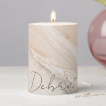 Modern Elegant Gold Marble Personalized Name