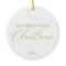 Modern Elegant Gold Script Baby's First Christmas 