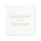 Modern Elegant Gold Script Wedding