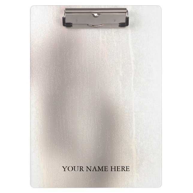 Modern Elegant Gradient Ombre Personalized Clipboard (Front)