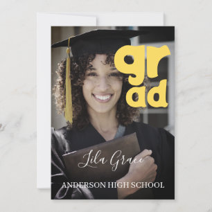 Modern Elegant Graduation Invitation