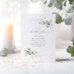 Modern Elegant Greenery Bridal Shower Invitation<br><div class="desc">Romantic calligraphy and elegant watercolor greenery bridal shower invitations</div>