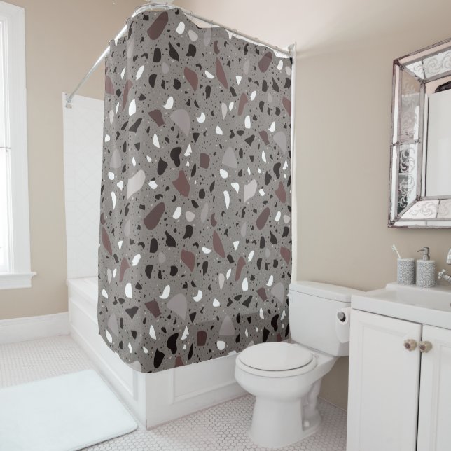 Modern Elegant grey Terrazzo Natural Patterns (In Situ)
