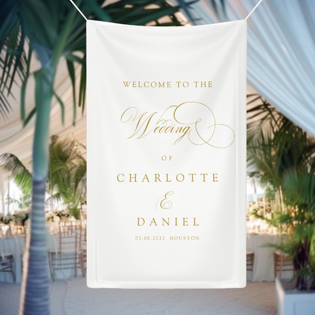 Modern, elegant, handwriting font, white wedding banner (Creator Uploaded)