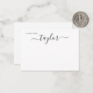 Modern Elegant Handwriting Script Name Minimalist Card