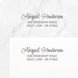 Modern Elegant Handwritten 10a   Return Address Self-inking Stamp