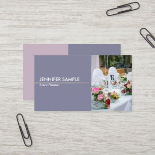 Modern Elegant Harmonic Colours Event Business Card