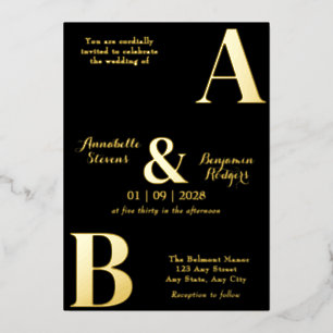 Modern Elegant Initial 2 Wedding