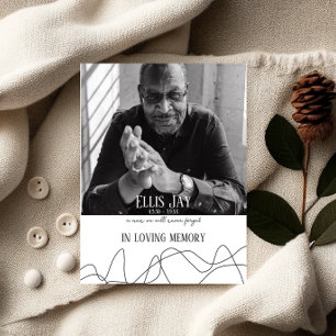 Modern   Elegant   Keepsake    Funeral Prayer Card