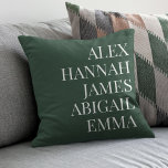Modern Elegant Kids Names Personalized Family Throw Pillow<br><div class="desc">Modern Elegant Kids Names Personalized Family Throw Pillow.</div>