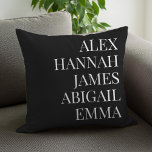 Modern Elegant Kids Names Personalized Family Throw Pillow<br><div class="desc">Modern Elegant Kids Names Personalized Family Throw Pillow.</div>