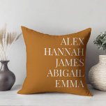 Modern Elegant Kids Names Personalized Family Throw Pillow<br><div class="desc">Modern Elegant Kids Names Personalized Family Throw Pillow.</div>