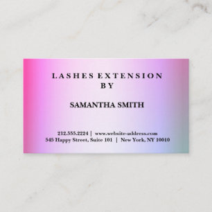 Modern Elegant Lashes Extension Professional Business Card