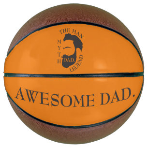 Modern Elegant Legendary Dad Father's Day Basketball