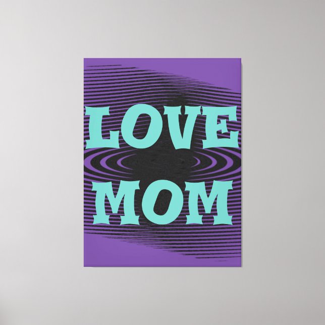 Modern elegant light green,black, purple design   canvas print (Front)