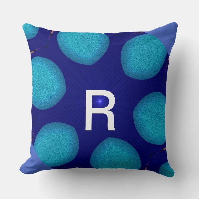 Modern_Elegant_LIGHT STAR_BLUE_wonderful Throw Pillow (Front)