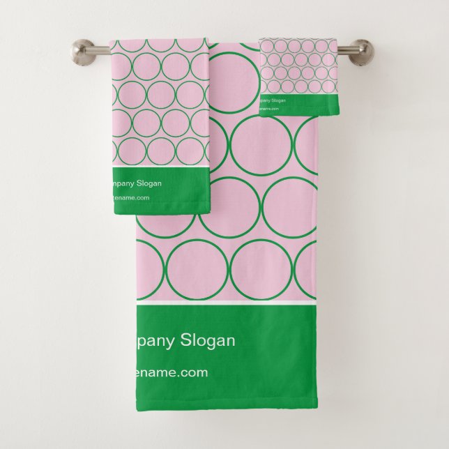 Modern Elegant Logo Brand Name Bath Towel Set (Insitu)