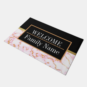 Modern Elegant Marble Welcome Doormat