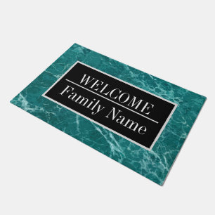 Modern Elegant Marble Welcome Doormat