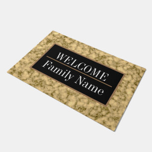 Modern Elegant Marble Welcome Doormat