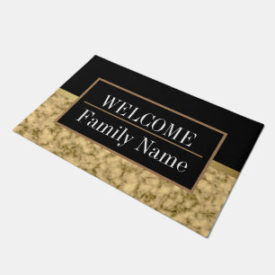 Modern Elegant Marble Welcome Doormat