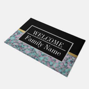 Modern Elegant Marble Welcome Doormat