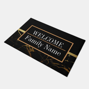 Modern Elegant Marble Welcome Doormat