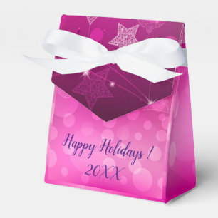 Modern Elegant Merry Christmas Holidays Favor Box