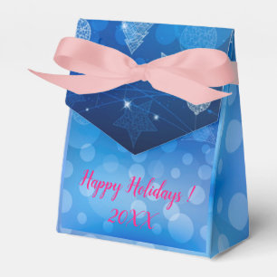 Modern Elegant Merry Christmas Holidays Favor Box