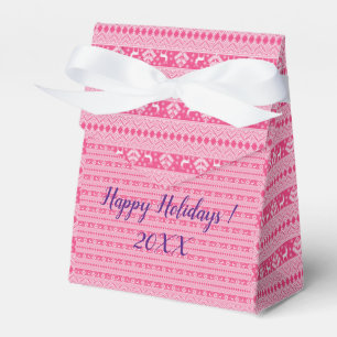 Modern Elegant Merry Christmas Holidays Favor Box