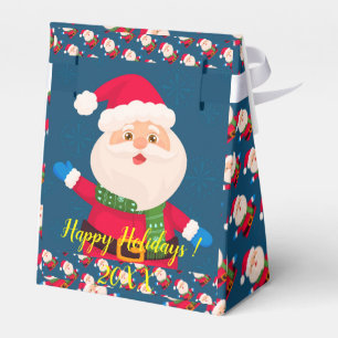 Modern Elegant Merry Christmas Holidays Favor Box