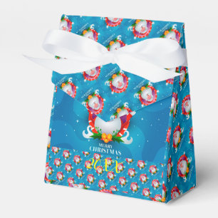 Modern Elegant Merry Christmas Holidays Favor Box