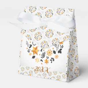 Modern Elegant Merry Christmas Holidays Favor Box