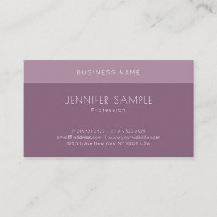 Modern Elegant Minimal Design Pretty Template Top Business Card