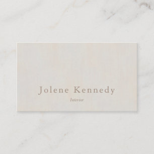 Modern Elegant Minimal Neutral Textured Business Card