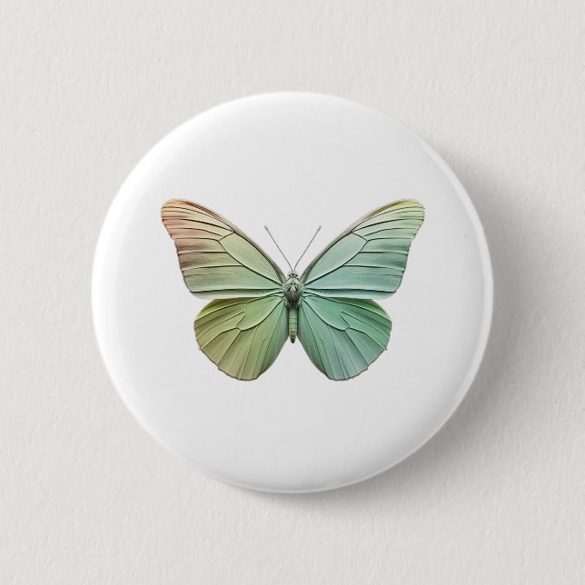 Modern elegant minimalist Butterfly Design  2 Inch Round Button (Front)