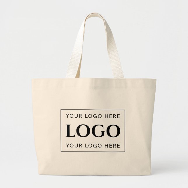 Modern, Elegant, Minimalist,& Customizable  Large Tote Bag (Front)