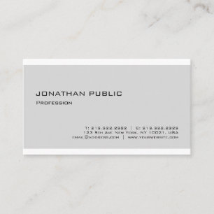 Modern Elegant Minimalist Design Professional Business Card