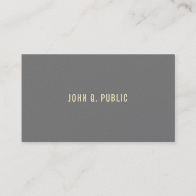 Modern Elegant Minimalist Design Template Luxury Business Card (Front)