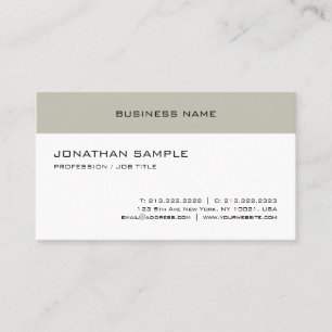 Modern Elegant Minimalist Design Trendy Template Business Card