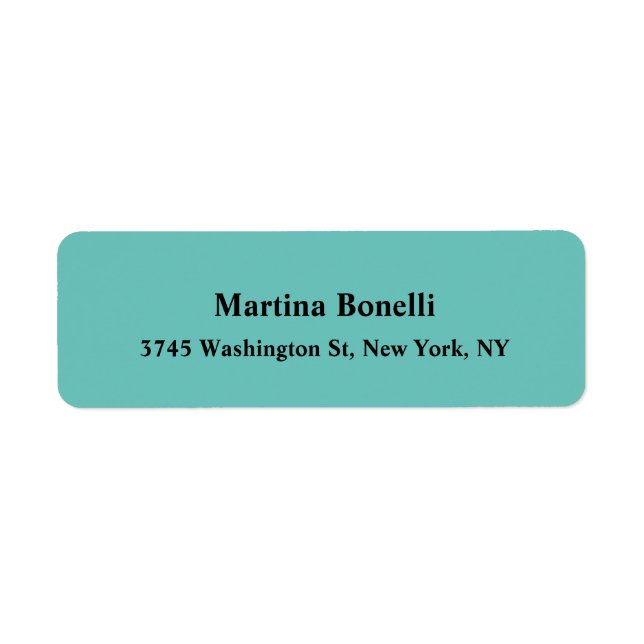 Modern Elegant Minimalist Exclusive Light Teal (Front)