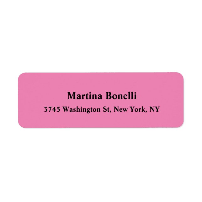 Modern Elegant Minimalist Exclusive Pink (Front)