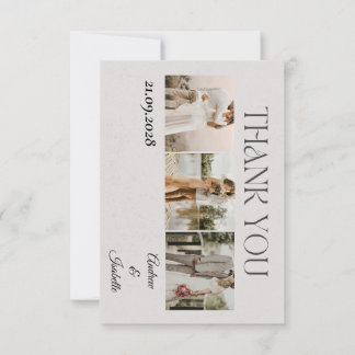 Modern Elegant Minimalist Photo Wedding RSVP Card