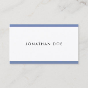 Modern Elegant Minimalist Professional Clean Plain Business Card